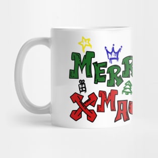 Merry Xmas Graffiti Spray Paint Mug